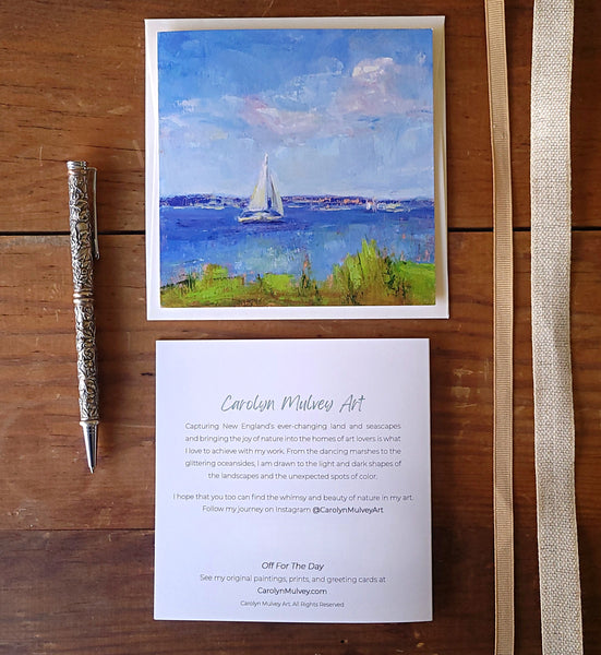 Off For The Day ~ "Set Sail Collection" ~ 5x5" Notecard